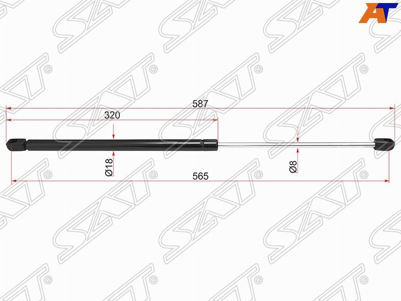 Амортизатор крышки багажника Bmw X1 09-15 ST51242990136 E