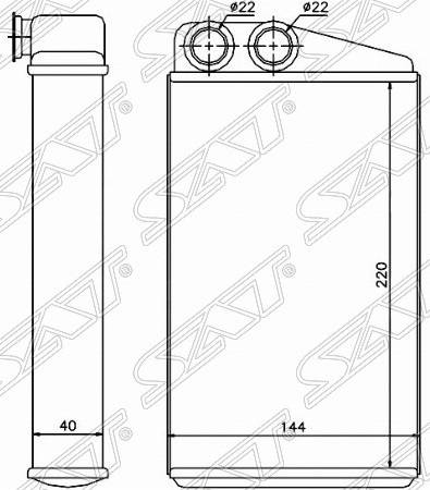 Радиатор отопителя ST-RNW2-395-0 Renault Megane 2002-