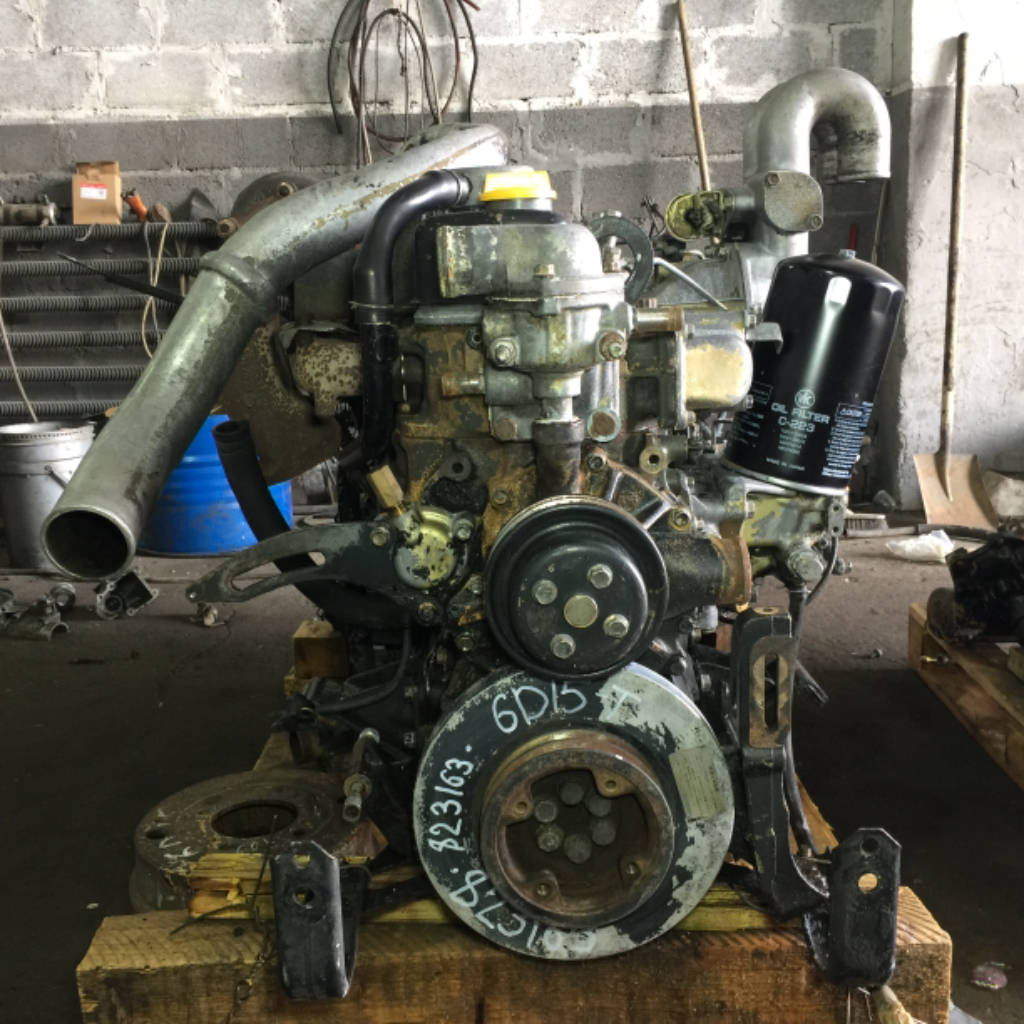 Двигатель Mitsubishi Fuso 6D15-T +Мех.аппаратура Видео