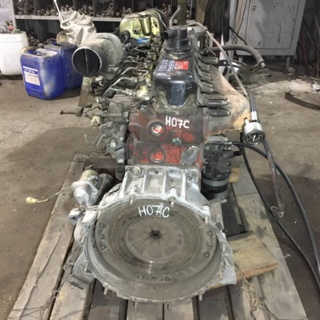 Двигатель Hino Ranger H07C +Мех.аппаратура Видео