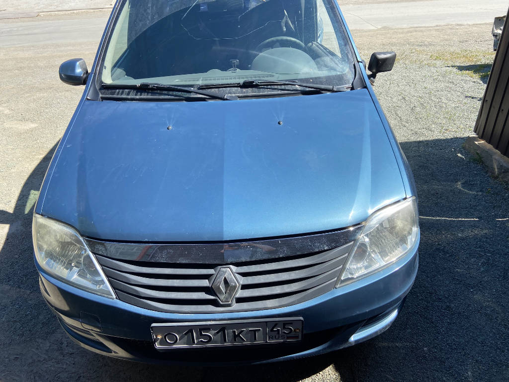 Капот цвет синий 6001546685 Renault Logan 2013 LS0H K7M 710