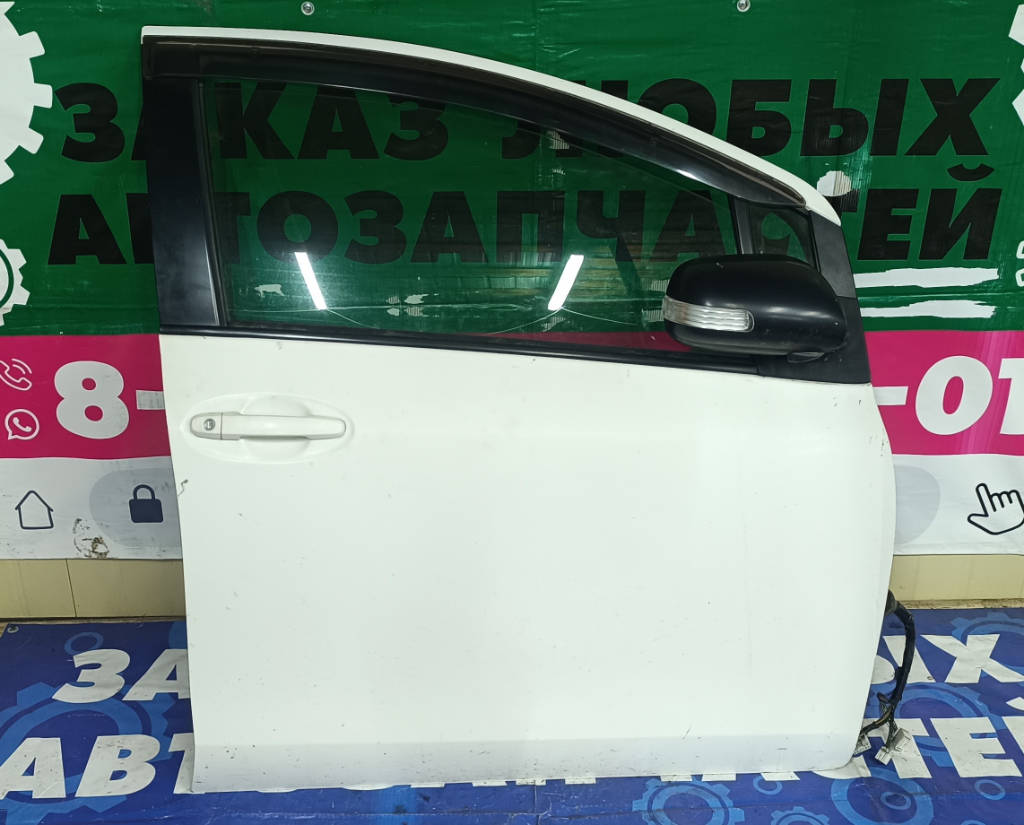 Дверь боковая правая передняя 6700152260 Toyota Vitz 2010 KSP90 1KRFE